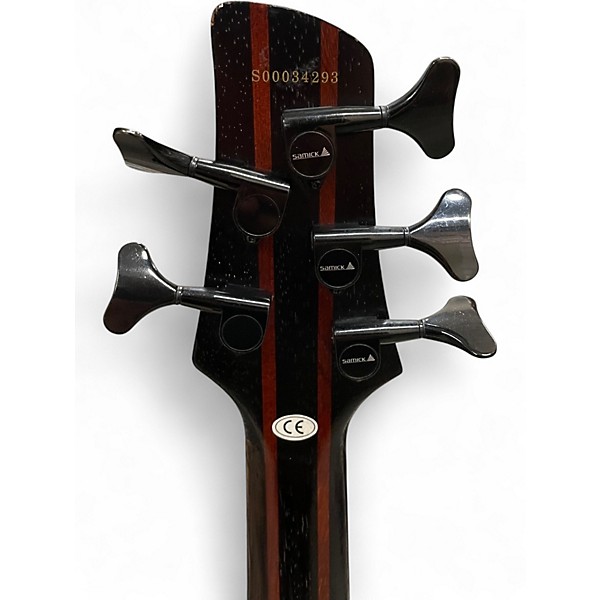 Used Samick Custom Bass 2 Color Sunburst Electric Bass Guitar