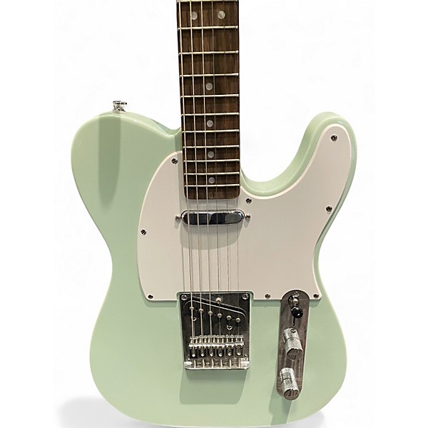 Used Squier Sonic Telecaster Surf Green Solid Body Electric Guitar