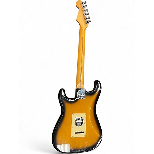 Used Fender American Deluxe Stratocaster V Neck 2 Color Sunburst Solid Body Electric Guitar