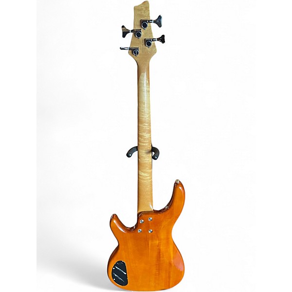 Used Alvarez Double Cut Orange Electric Bass Guitar