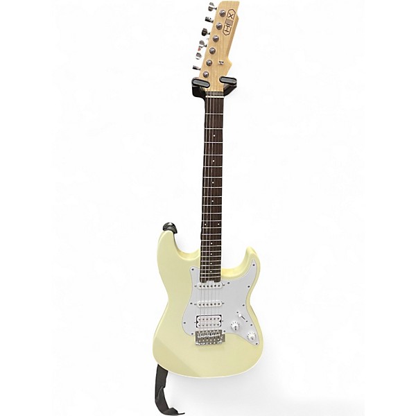 Used Hex E100 Arctic White Solid Body Electric Guitar