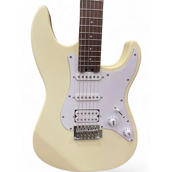 Used Hex E100 Arctic White Solid Body Electric Guitar