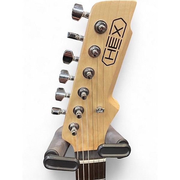 Used Hex E100 Arctic White Solid Body Electric Guitar