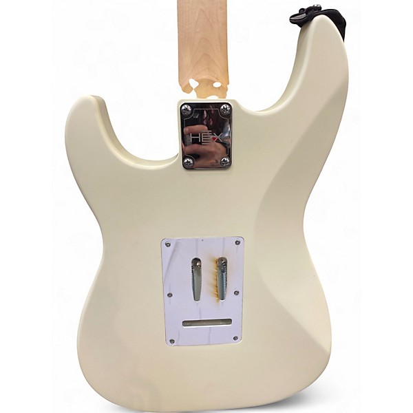 Used Hex E100 Arctic White Solid Body Electric Guitar