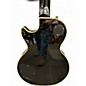 Used 2014 Epiphone Les Paul Custom Pro Black and Gold Solid Body Electric Guitar