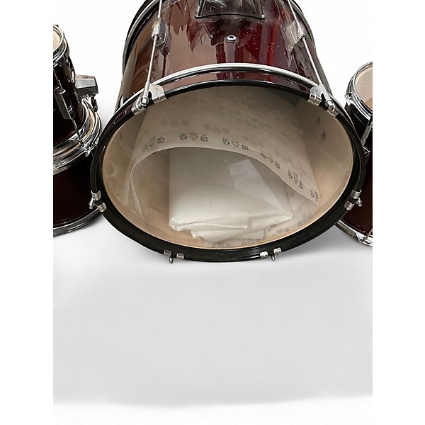 Used Rogue 5 Piece Drum Set Wine Red Drum Kit