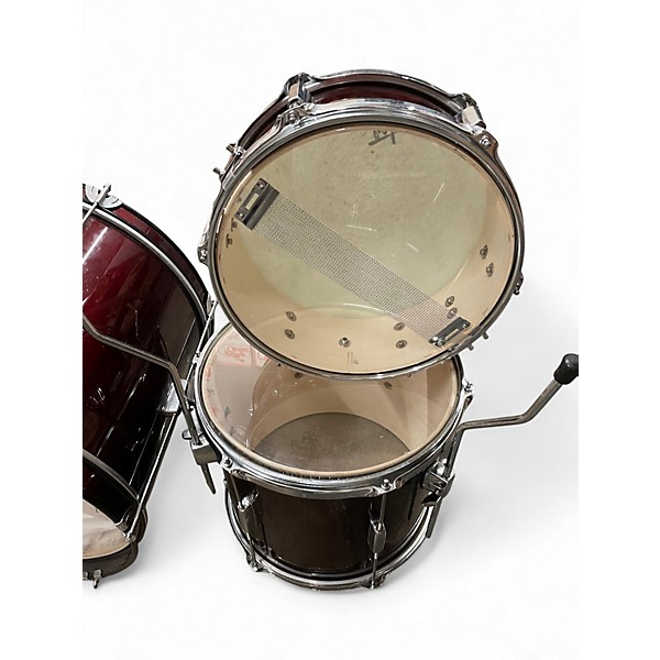Used Rogue 5 Piece Drum Set Wine Red Drum Kit
