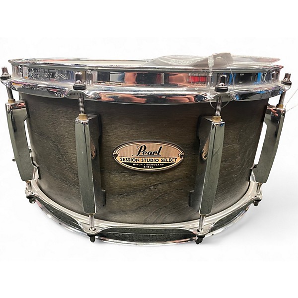 Used Pearl 14X8 Session Studio select Snare Satin Black Drum