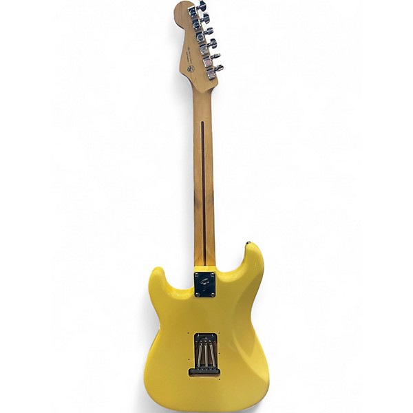 Used 2021 Fender Player Stratocaster Yellow Solid Body Electric Guitar