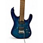 Used Charvel PRO MOD DK24 HH 2PT CM QM Ocean Blue Burst Solid Body Electric Guitar