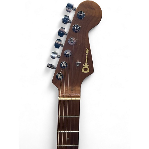 Used Charvel PRO MOD DK24 HH 2PT CM QM Ocean Blue Burst Solid Body Electric Guitar