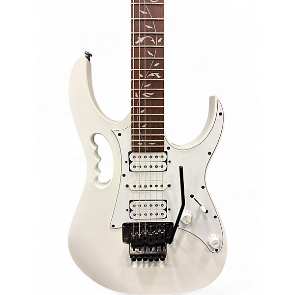 Used Ibanez JEMJR Polar White Solid Body Electric Guitar