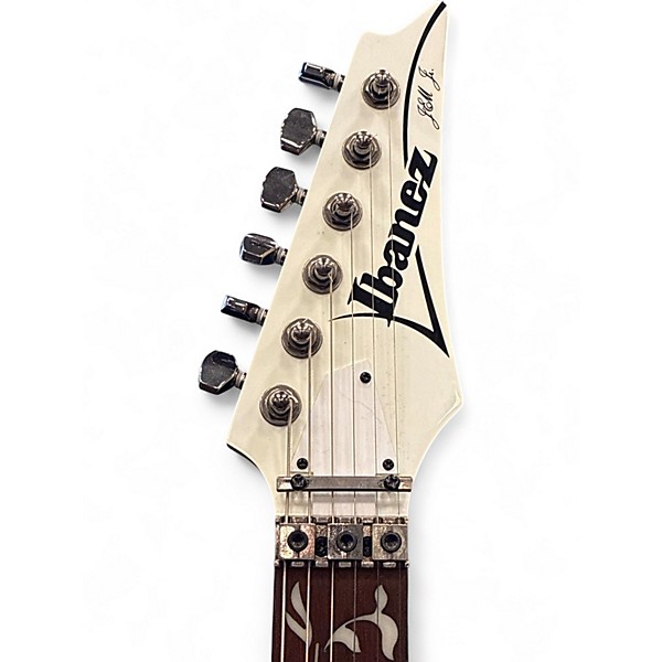 Used Ibanez JEMJR Polar White Solid Body Electric Guitar