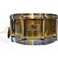 Used Pearl 14X6.5 B-914D Free-Floating Brass Snare Natural Drum thumbnail