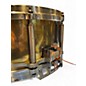Used Pearl 14X6.5 B-914D Free-Floating Brass Snare Natural Drum