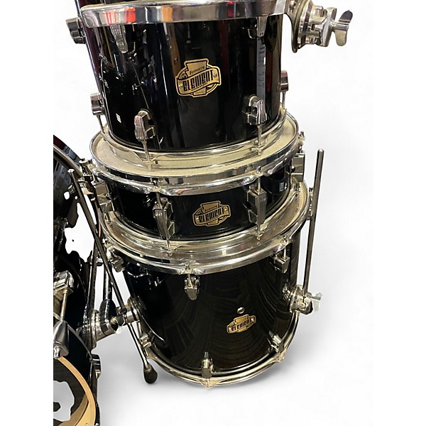 Used Ludwig 6 Piece Element Black Drum Kit