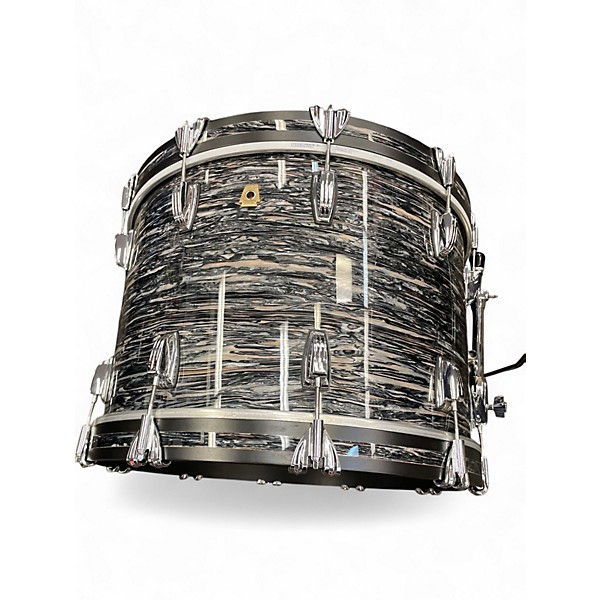 Used Ludwig 4 Piece classic maple fab Silver Oyster Pearl Drum Kit