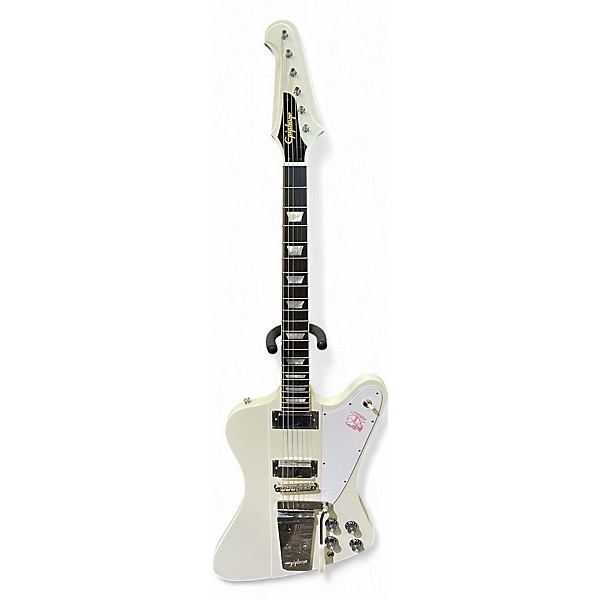 Used Epiphone 1963 Firebird V Reissue With Maestro Vibrola White Solid Body Electric Guitar