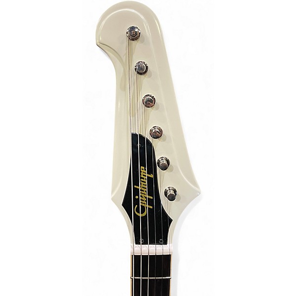 Used Epiphone 1963 Firebird V Reissue With Maestro Vibrola White Solid Body Electric Guitar