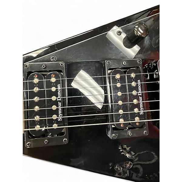 Used ESP LTD DV8R Dave Mustaine Signature Black Solid Body Electric Guitar