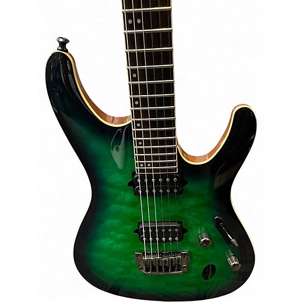 Used 2023 Ibanez PRESTIGE S6521Q Blue Burst Solid Body Electric Guitar