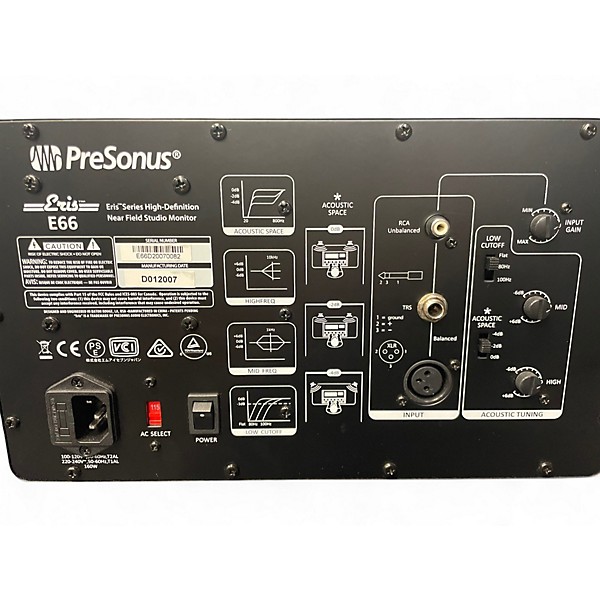 Used PreSonus ERIS E66 PAIR Powered Monitor
