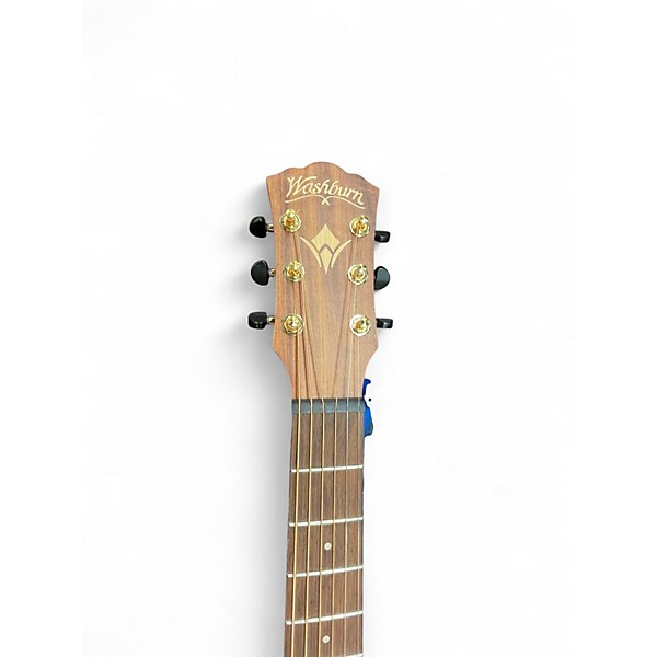 Used Washburn WCGM55K-D Natural Acoustic Guitar
