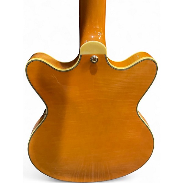 Used Agile AS-820 Honey Blonde Hollow Body Electric Guitar