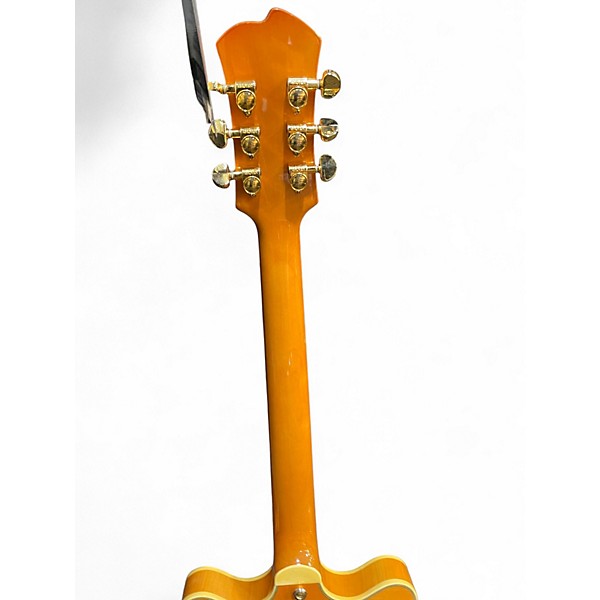 Used Agile AS-820 Honey Blonde Hollow Body Electric Guitar