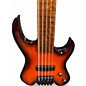 Used Kiesel HEADLESS FRETLESS 30" SCALE 2 Tone Sunburst Electric Bass Guitar