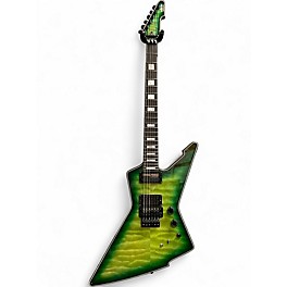 Used Schecter Guitar Research E-1 FR S Green Solid Body Electric Guitar