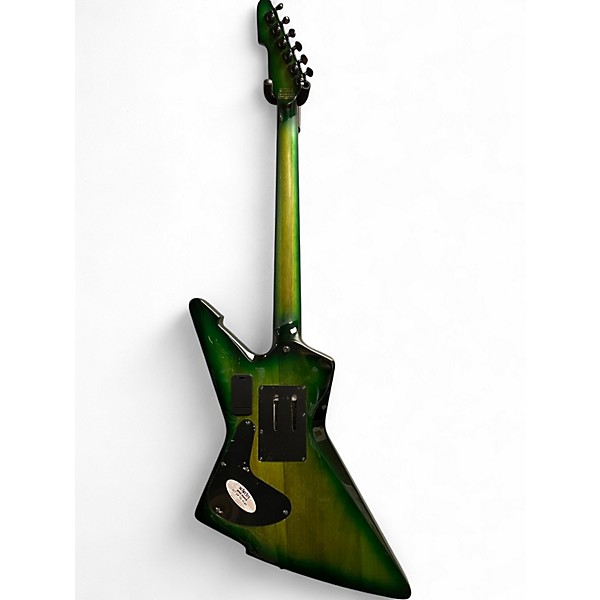 Used Schecter Guitar Research E-1 FR S Green Solid Body Electric Guitar