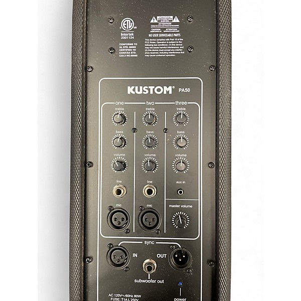 Used Kustom PA50 Powered Speaker
