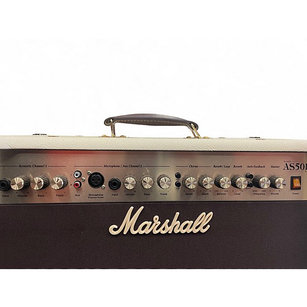 Used Marshall AS50D 50W 2X8 Acoustic Guitar Combo Amp