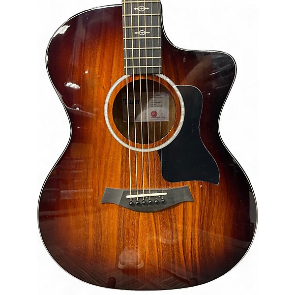 Used Taylor 224CEKDLX Sunburst Acoustic Electric Guitar