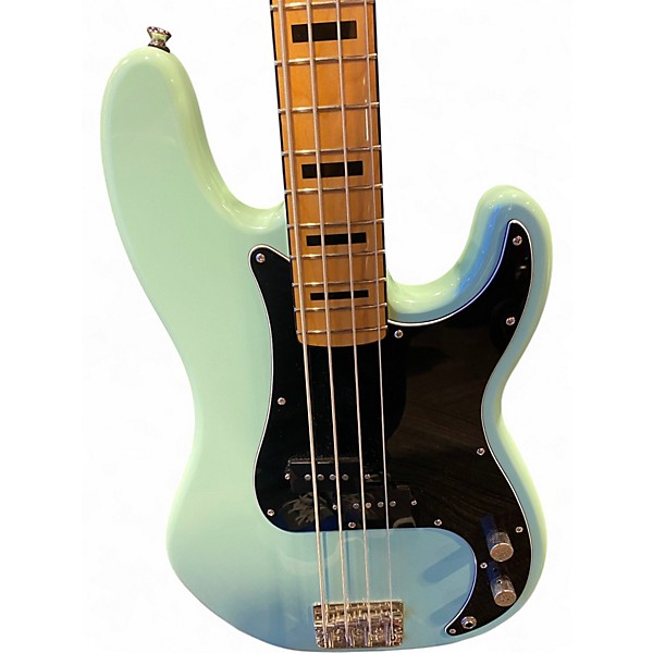 Used Squier FSR Classic Vibe '70s Precision Bass Surf Green Electric Bass Guitar