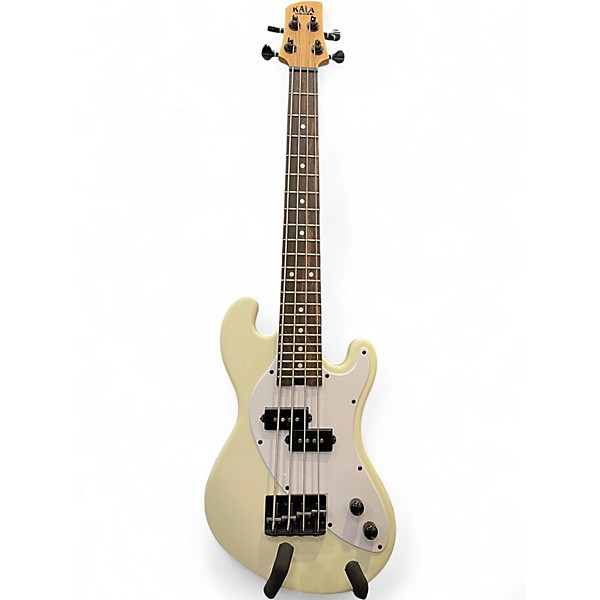 Used Kala Ubass SB CR Olympic White Electric Bass Guitar
