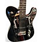 Used Squier J5 Telecaster Black Solid Body Electric Guitar