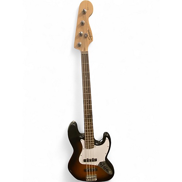 Used Squier Affinity Jazz Bass 2 Color Sunburst Electric Bass Guitar