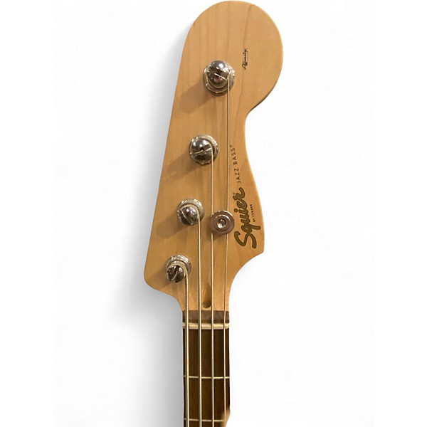 Used Squier Affinity Jazz Bass 2 Color Sunburst Electric Bass Guitar