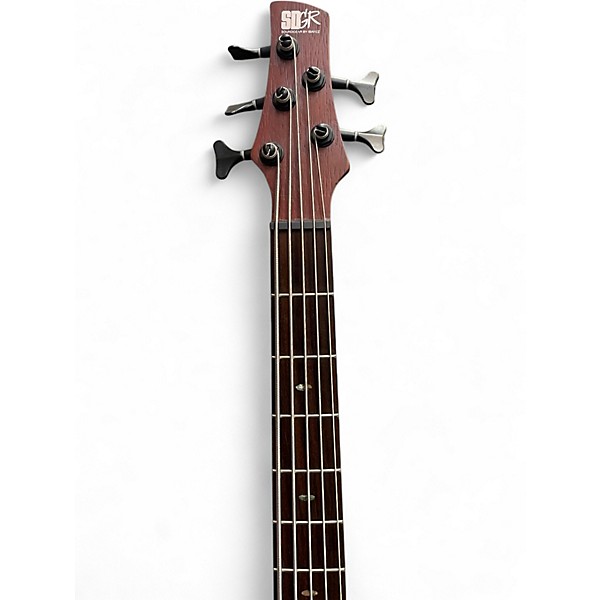 Used Ibanez SR505 5 String Natural Electric Bass Guitar