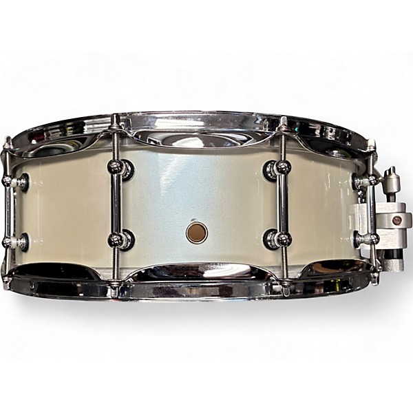 Used Miscellaneous 4X14 Custom Trick Snare Alpine White Drum