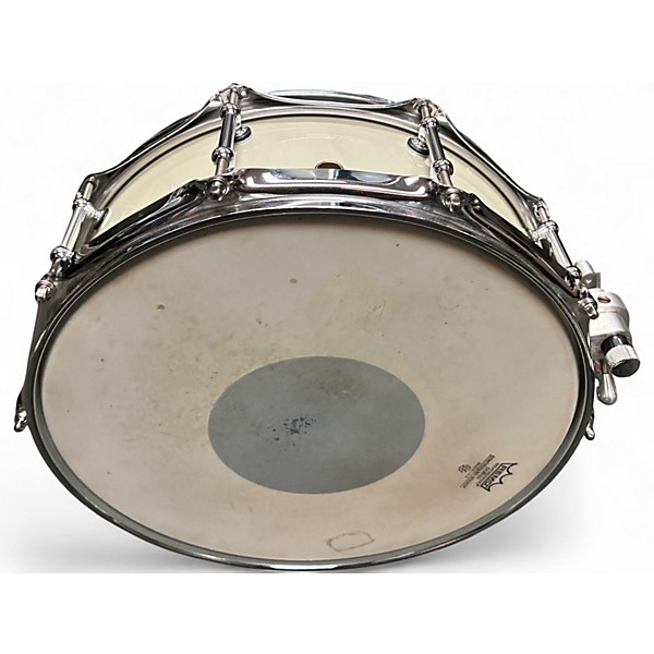 Used Miscellaneous 4X14 Custom Trick Snare Alpine White Drum