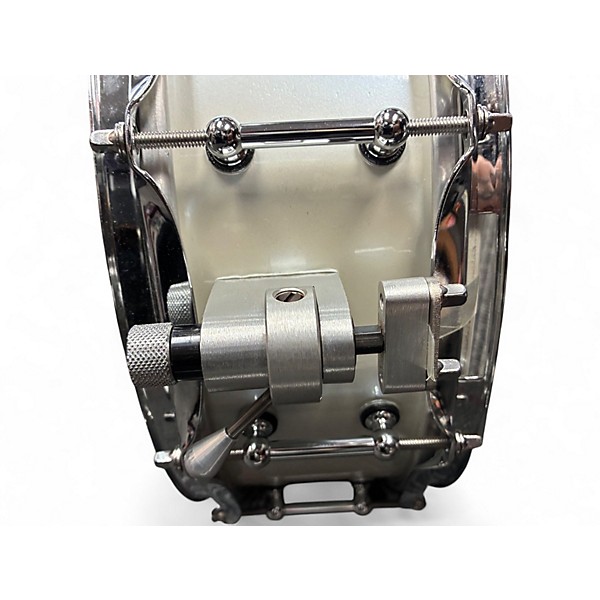 Used Miscellaneous 4X14 Custom Trick Snare Alpine White Drum
