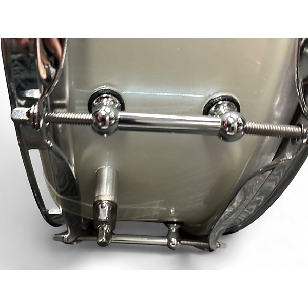 Used Miscellaneous 4X14 Custom Trick Snare Alpine White Drum