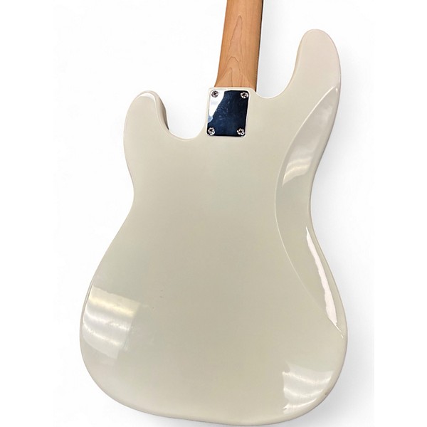 Used Squier Precision Bass Olympic White Electric Bass Guitar