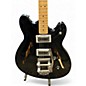 Used Squier Affinity Series Starcaster Hollow Black Hollow Body Electric Guitar