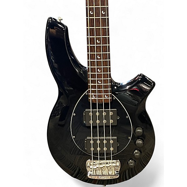 Used Ernie Ball Music Man Bongo 4 HH Black Electric Bass Guitar