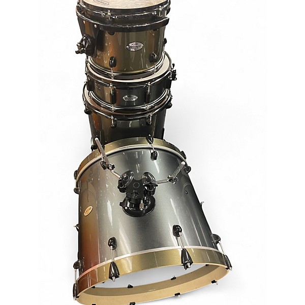 Used PDP by DW 8 Piece 8 PIECE DOUBLE DRIVE Royal Olive Drum Kit