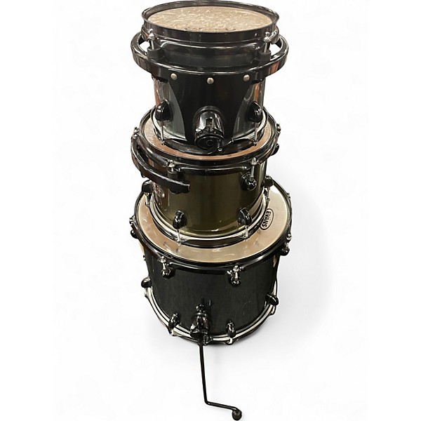 Used PDP by DW 8 Piece 8 PIECE DOUBLE DRIVE Royal Olive Drum Kit
